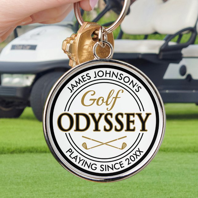 Golf Odyssey Personalisiert Name Fun Schlüsselanhä Schlüsselanhänger (Von Creator hochgeladen)