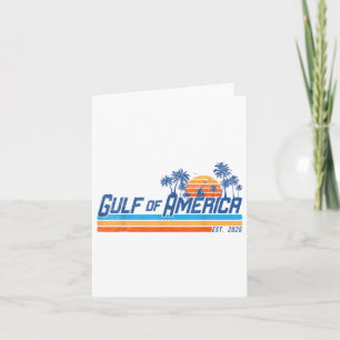 Golf of US America 2025 USA Patriotic Retro Vintag Karte