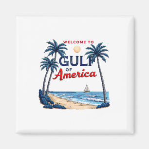 Golf of US America Est 2025 Palm Beach American F Magnet