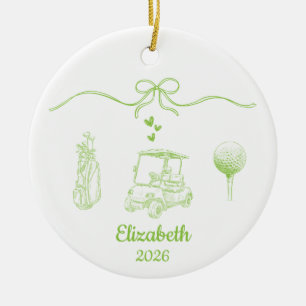 Golf-Ornament, lustige Golfgeschenke für Golfer Keramik Ornament