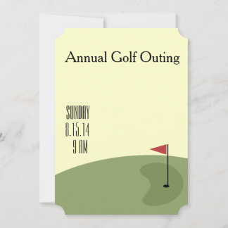 Golf Outing - auf dem Grün Einladung