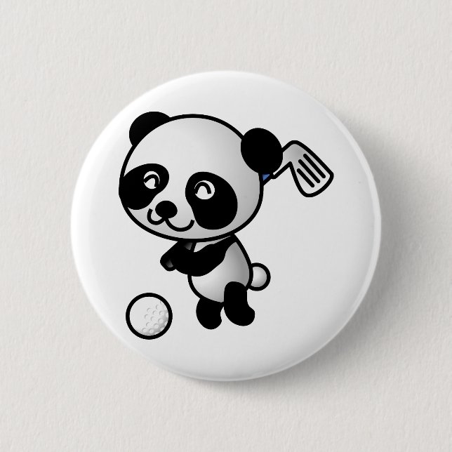 Golf Panda Button (Vorderseite)