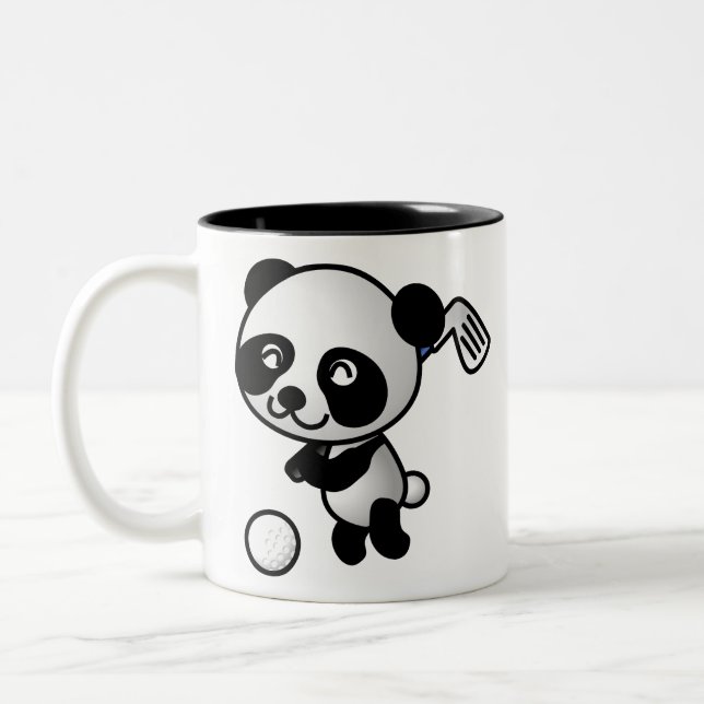 Golf Panda Zweifarbige Tasse (Links)