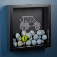 Golf Panier Golf Balle Affichage Coque Shadow Box