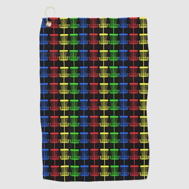 Golf Paniers multi de couleur de noir de serviette de (Devant)