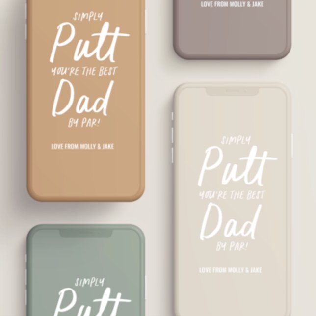 Golf Papa Moderne khaki grüne Typografie lustigen  Case-Mate iPhone Hülle (Von Creator hochgeladen)