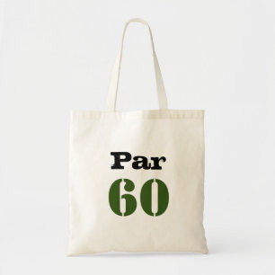 Golf Par 60. Geburtstag mit Anzahl Tragetasche
