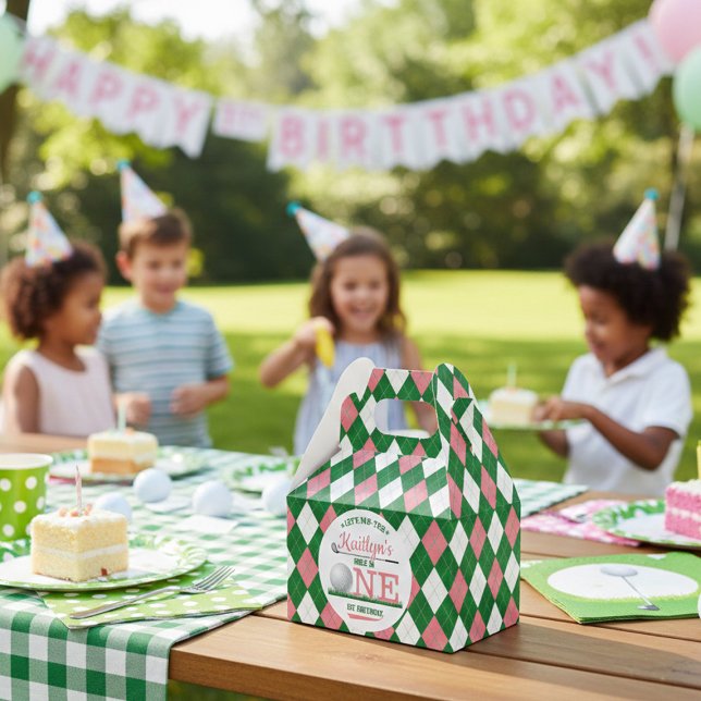Golf PAR-T-SHIRT 1. Geburtstag Geschenkschachtel (Von Creator hochgeladen)