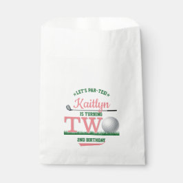 Golf PAR-T-SHIRT 2. Geburtstag Geschenktütchen