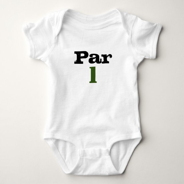 Golf Par Tee ein Jahr alt für Baby Golfer Geburtst (Vorderseite)
