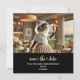 Golf Par tee Golfer Party Save the Date