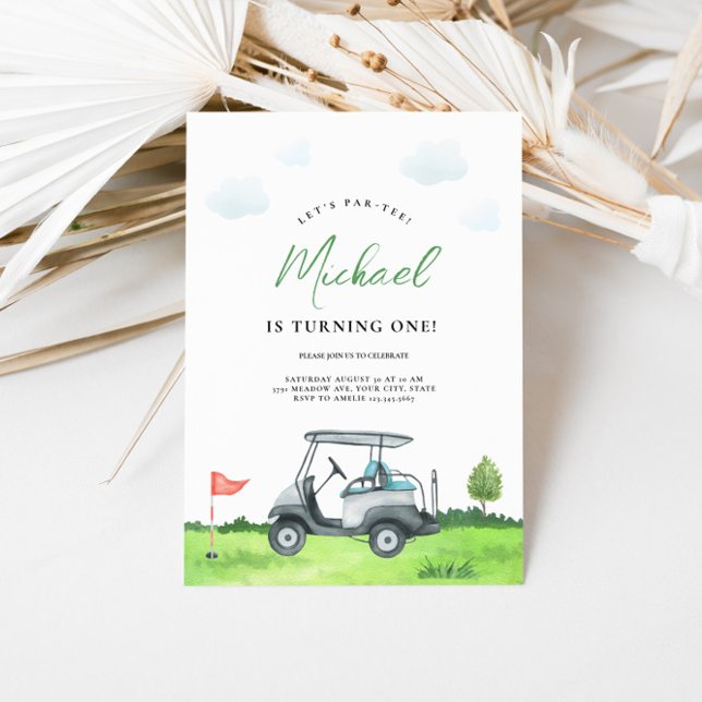 Golf Par Tee Invitation Anniversaire (Créateur téléchargé)