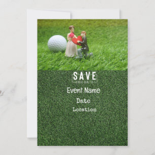 Golf Par Tee Party Einladung mit Golfball