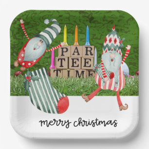 Golf Par tee Party Weihnachten Weihnachten lustig Pappteller