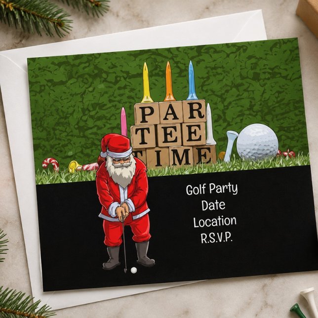 Golf Par Tee Party Weihnachtsfeier Save The Date (Von Creator hochgeladen)