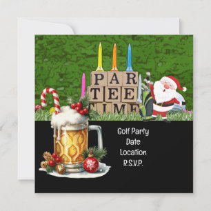 Golf Par Tee Party Weihnachtsfeier Save The Date