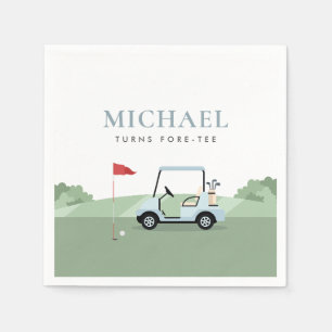 Golf-Par-Tee-Servietten Serviette