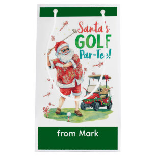 Golf Par-Tee Weihnachtsfeier mit dem Weihnachtsman Kleine Geschenktüte