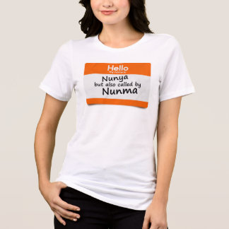 Golf Parking Protocol My Name's Nunya & Nunma Tri-Blend Shirt