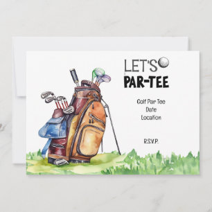 Golf partie enregistrer la date invitation pour go