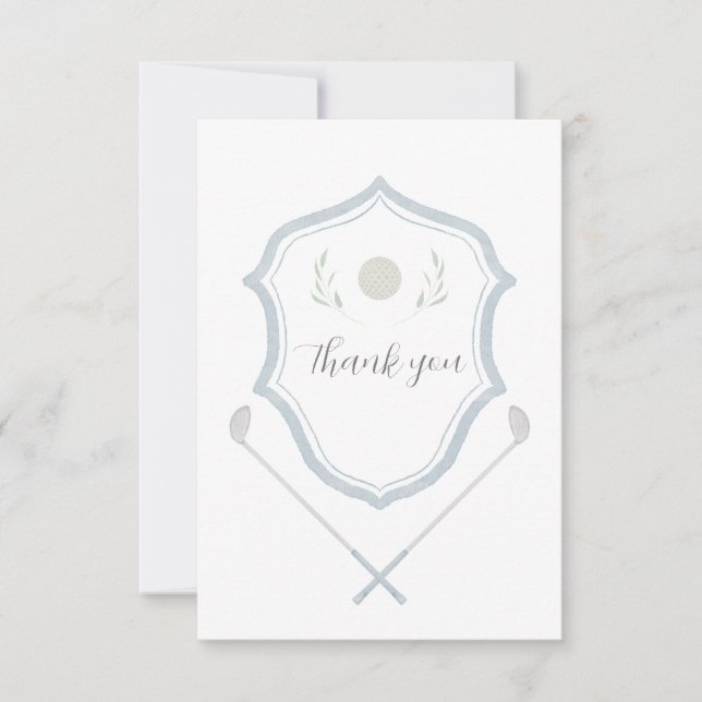 Golf Party Danke Karte (Vorderseite)