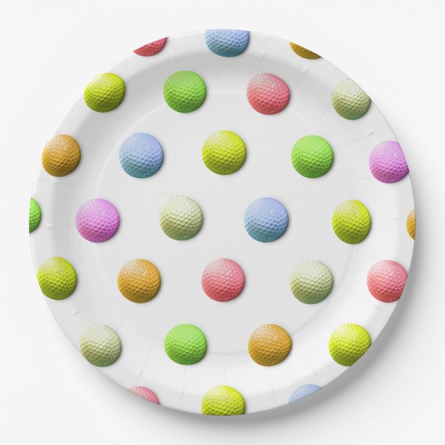 Golf Party Pappteller (Vorderseite)
