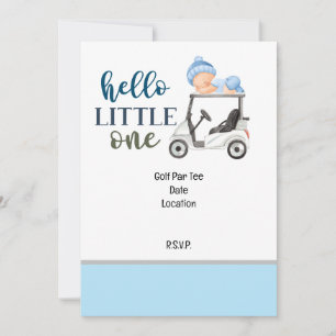 Golf Party Save the Date i Baby Shower BOY Einladung