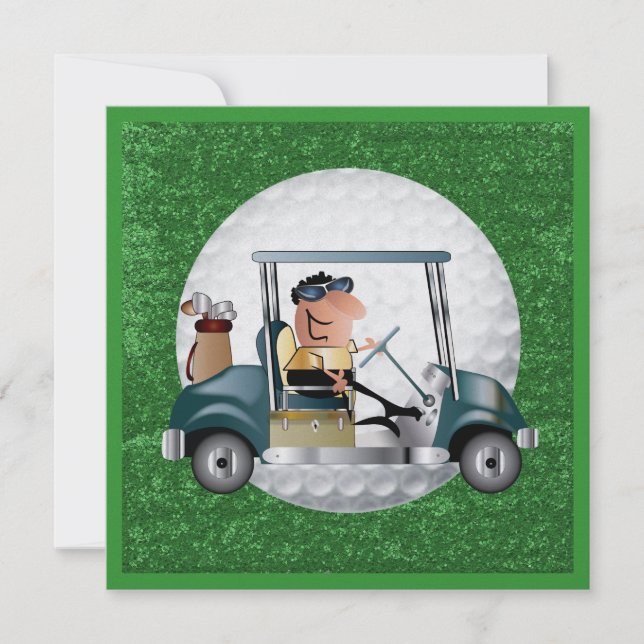 Golf Party - SRF Einladung (Vorderseite)