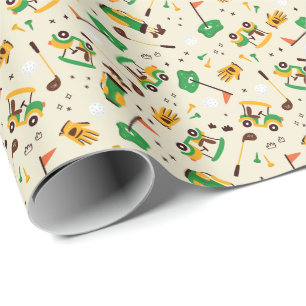 Golf Pattern Geschenkpapier