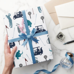 Golf Pattern Geschenkpapier