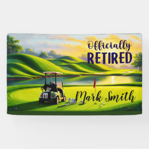 Golf-Pensionierung Banner