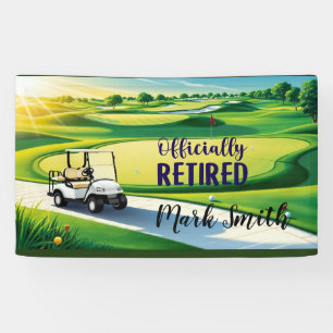 Golf-Pensionierung Banner