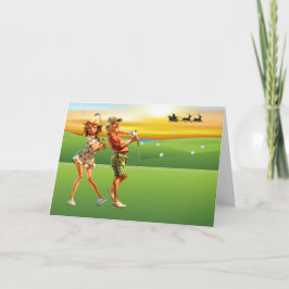 GOLF Personal oder Business Christmas Karte