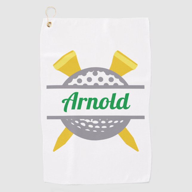 Golf Personalisiert Golfhandtuch (Vorderseite)
