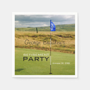 Golf Personalisiert Retirement Party Paper Napkin Serviette