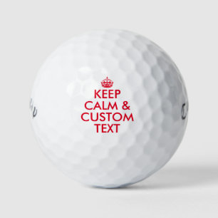 Golf Personnalisé Garder calme Callaway jeu de balles d