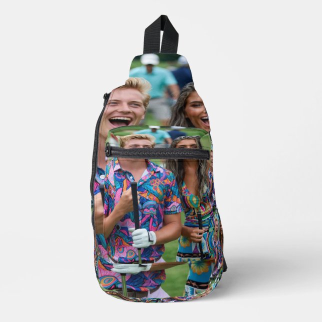 Golf Photo Customize Personalize Crossbody Bag (Vorderseite)