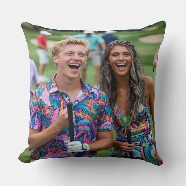 Golf Photo Customize Personalize Kissen (Vorderseite)