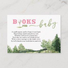 Golf Pink Girl Kinderdusche Par-T-Shirt Bücher für Begleitkarte