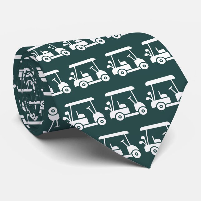 Golf Player Cart Green Krawatte (Gerollt)