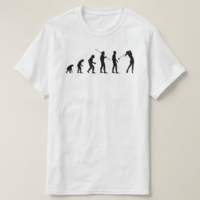 Golf Player Evolution ・ Funny Golfer Meme Bv T-Shirt (Design vorne)