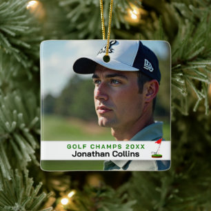 Golf Player Foto Golfmeister 20XX Keramikornament