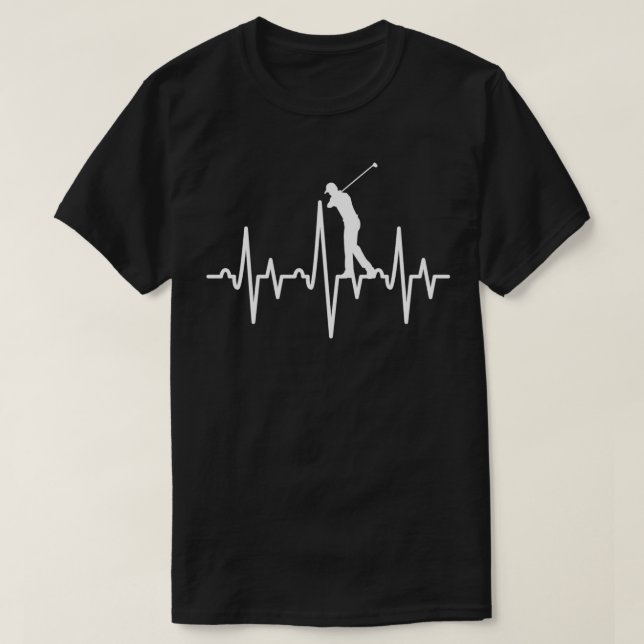Golf Player Heartbeat 1 T-Shirt (Design vorne)