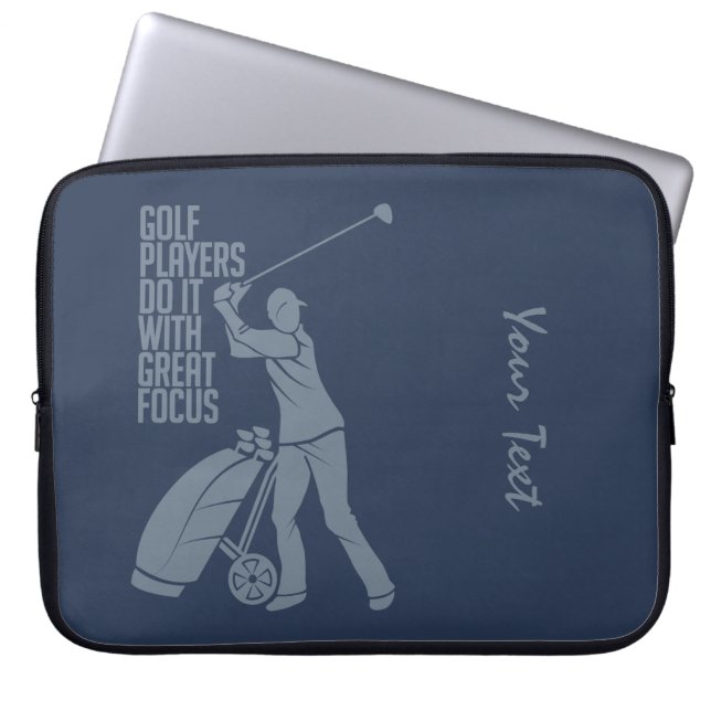 GOLF PLAYER - individueller Laptop-Ärmel Laptopschutzhülle (Vorderseite)