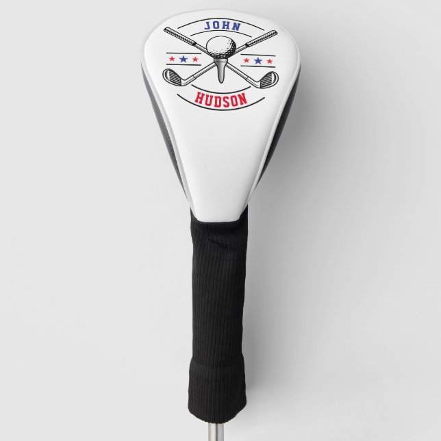 Golf Player Monogram Golf Head Cover Golf Headcover (Vorderseite)