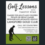 Golf Player Silhouette, GoIf Lektion Werbung Flyer<br><div class="desc">Golf Player Silhouette,  GoIf Lektion Werbung Flyer durch den Business Card Store.</div>