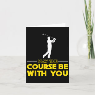 Golf Player Sprichwort kann der Platz sein mit Ihn Karte