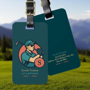 Golf Player Travel Moderne Gepäckmarke Gepäckanhänger