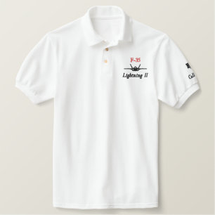 Golf Polo W/F-35 und Rufzeichen (nur hell)