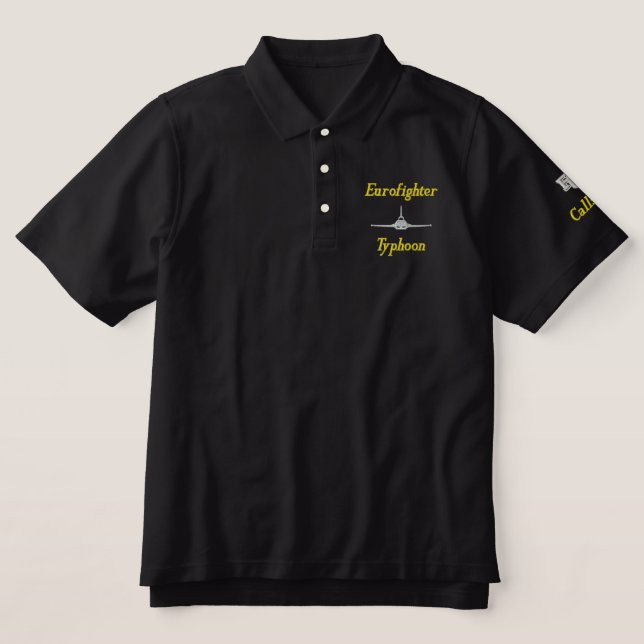 Golf Polo W/Typhoon und Call Sign (Design Vorderseite)